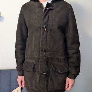 Tommy Hilfiger Men’s Shearling Coat – Like New – Warm Winter Jacket